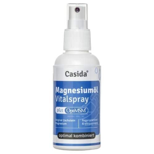 Casida(R) Magnesiuml mit MSM Vitalspray - Reines Zechstein Magnesiuml mit OptiMSM-MSM-DMSO Spray- Reinstes MSM organischer Schwefel mit Zechstein Magnesium l - 100 ml